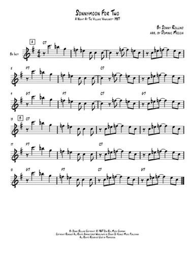 Sonnymoon For Two (arr. Dominic Meccia)