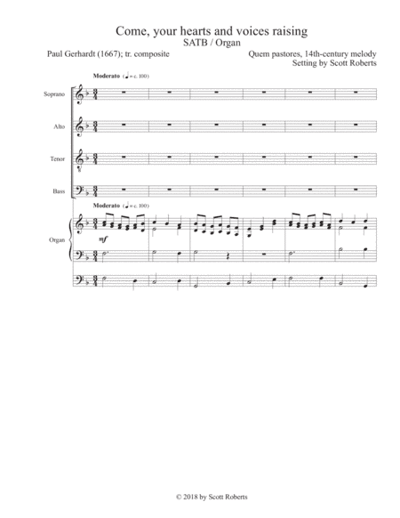 Come, your hearts and voices raising (arr. Scott Roberts)