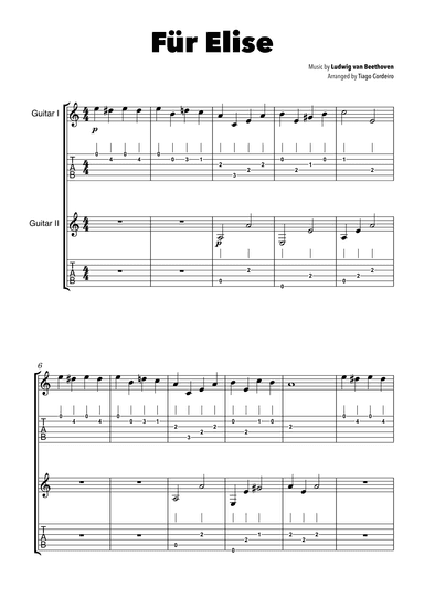 Für Elise (arr. Tiago Cordeiro)