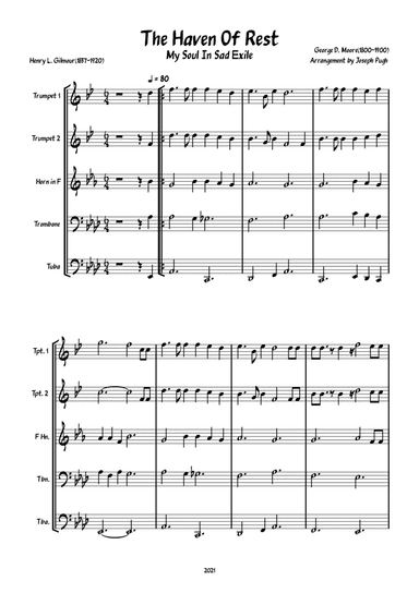 The Haven Of Rest (Brass Quintet) (arr. Joseph Pugh)
