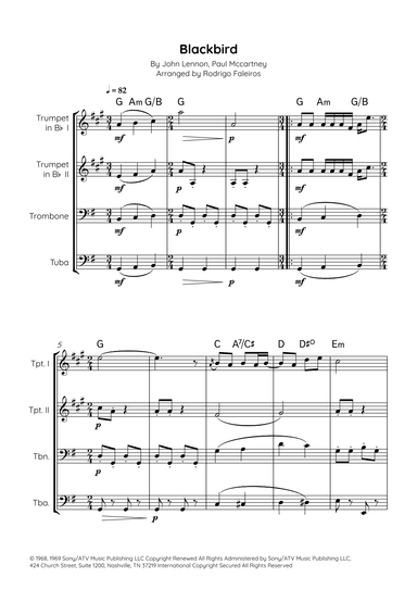 Blackbird (arr. Rodrigo Faleiros)