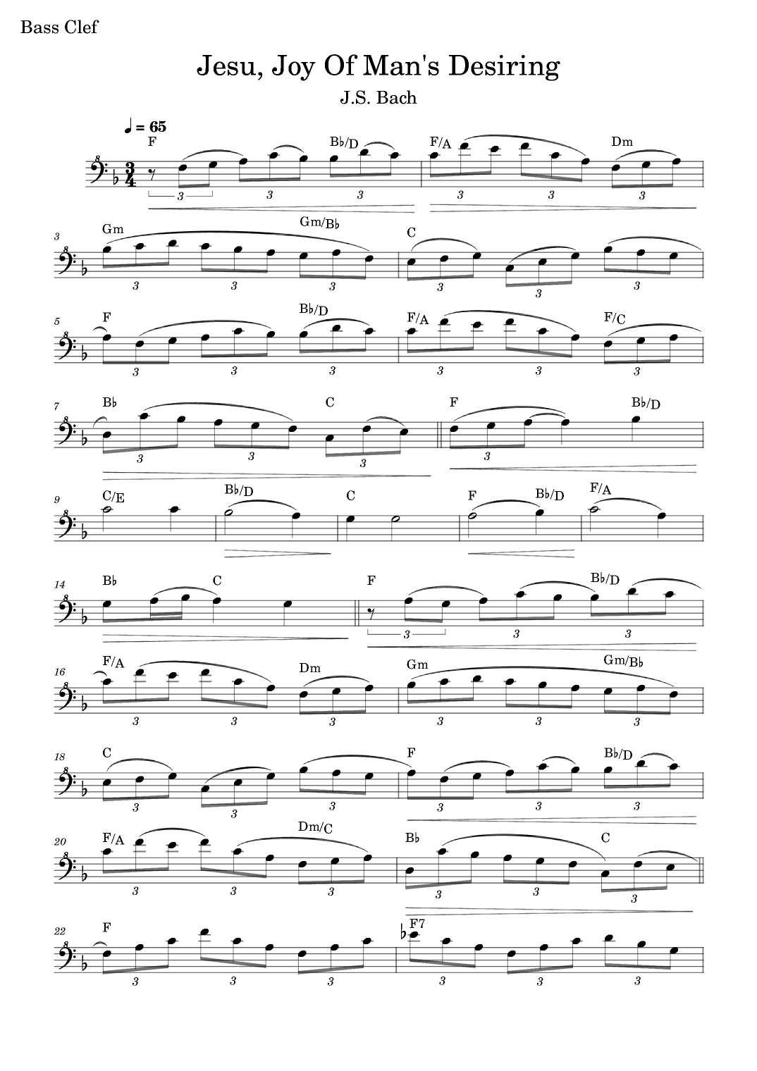 Jesu, Joy Of Men's Desiring (arr. Fabio Eduardo de Oliveira)