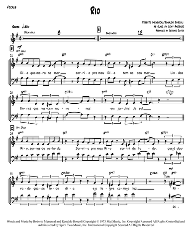 Rio (arr. Gerhard Guter)