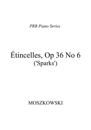 PRB Piano Series - Etincelles - 'Sparks' (Moszkowski (arr. PRB Music)