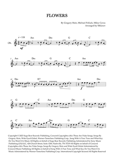 Flowers (arr. Milanov)