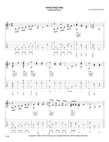 Long Long Long (arr. Steven King)