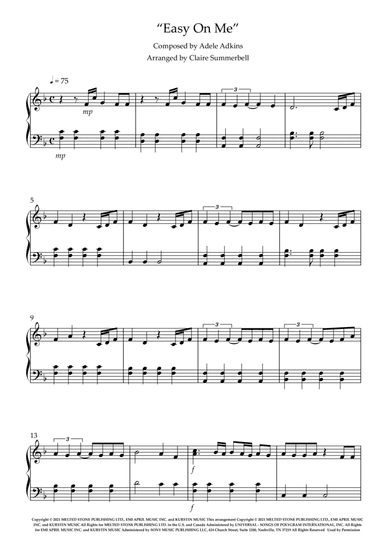 Easy On Me (arr. Claire Summerbell)