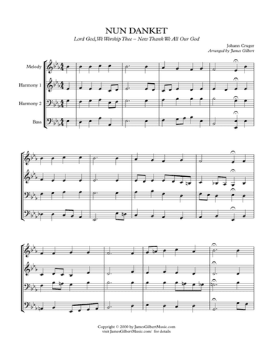 NUN DANKET (arr. James Gilbert)