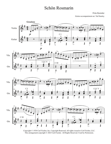 Schön Rosmarin (arr. Ted Stanley)