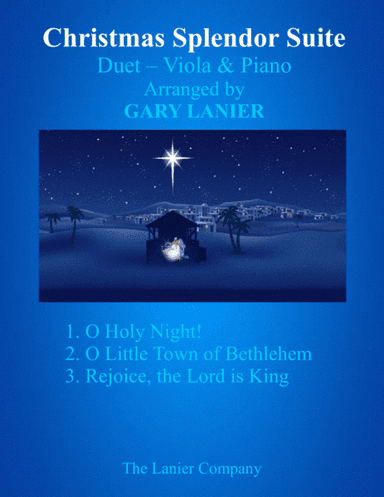 CHRISTMAS SPLENDOR SUITE (Viola and Piano with Score & Parts) (arr. Gary Lanier)