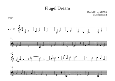 Flugal Dreams (Opus 593) for Flugal Horn