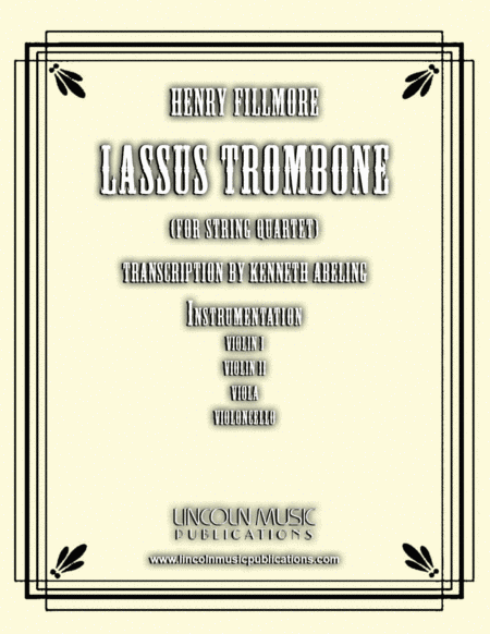Lassus Trombone (for String Quartet) (arr. Kenneth Abeling)