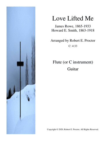 Love Lifted Me for Flute or C instrument and Guitar (arr. Robert E. Proctor)