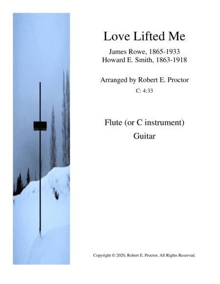 Love Lifted Me for Flute or C instrument and Guitar (arr. Robert E. Proctor)