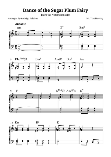 Sugar Plum Fairy theme (arr. Rodrigo Faleiros)