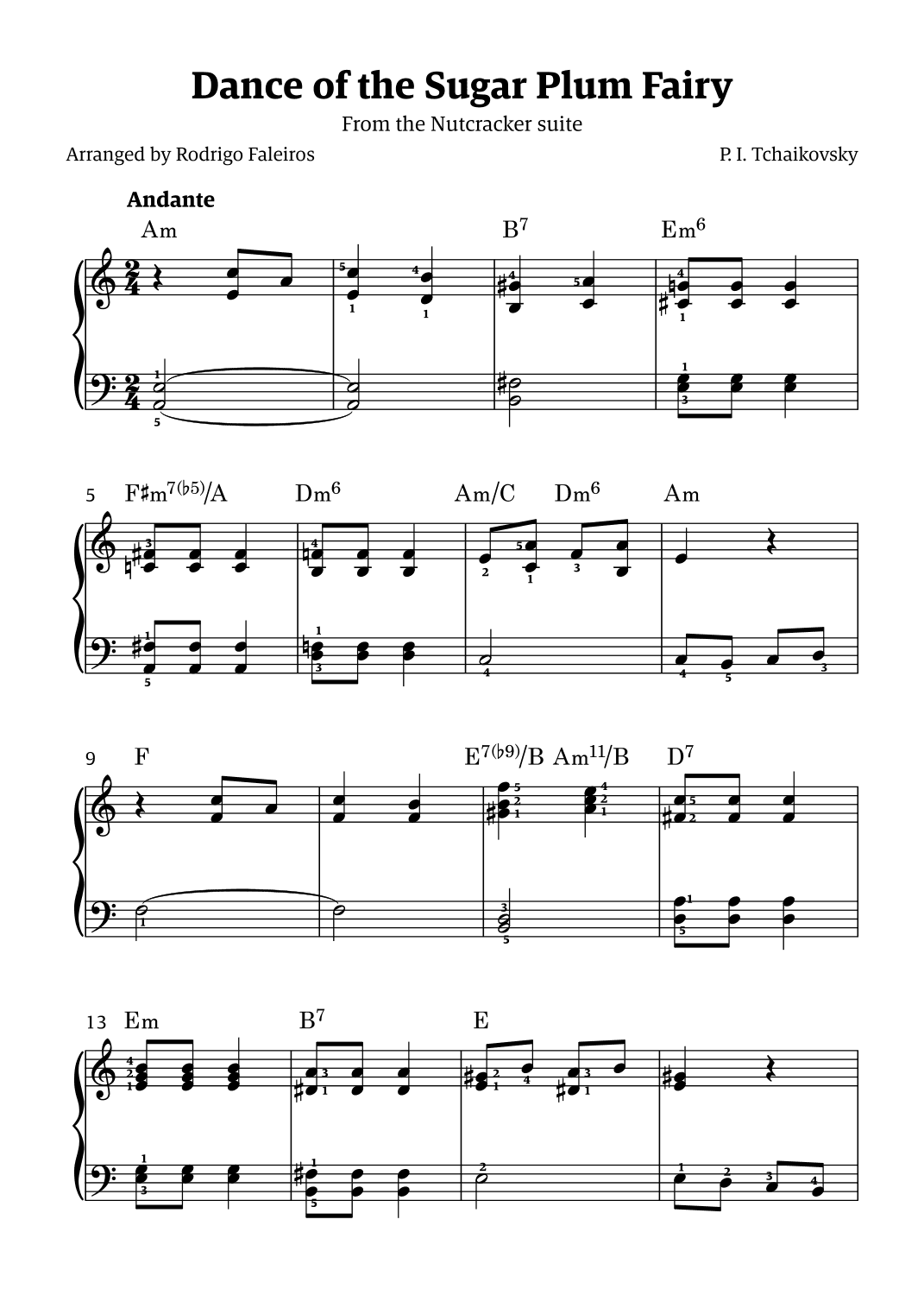 Sugar Plum Fairy theme (arr. Rodrigo Faleiros)