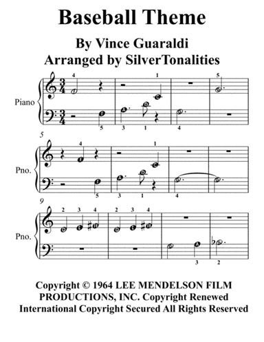 Baseball Theme (arr. SilverTonalities)