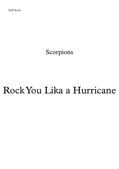 Rock You Like A Hurricane (arr. Leandro Cardoso)
