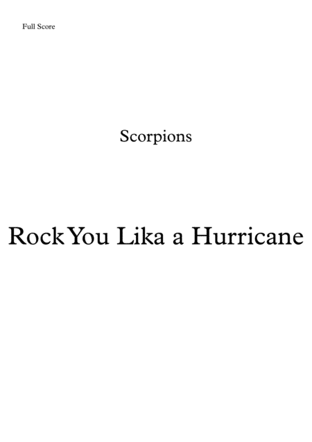 Rock You Like A Hurricane (arr. Leandro Cardoso)