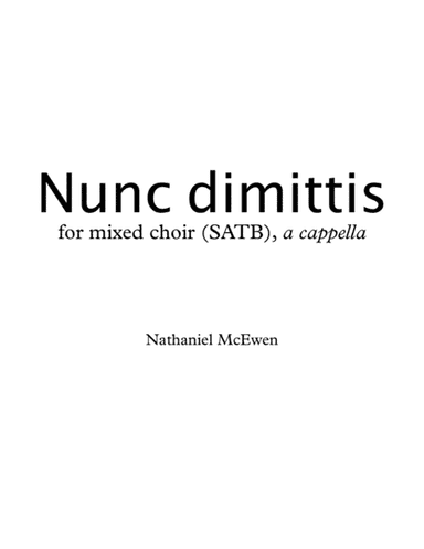 Nunc dimittis