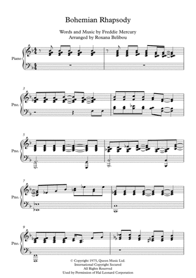 Bohemian Rhapsody (arr. Roxana Belibou)