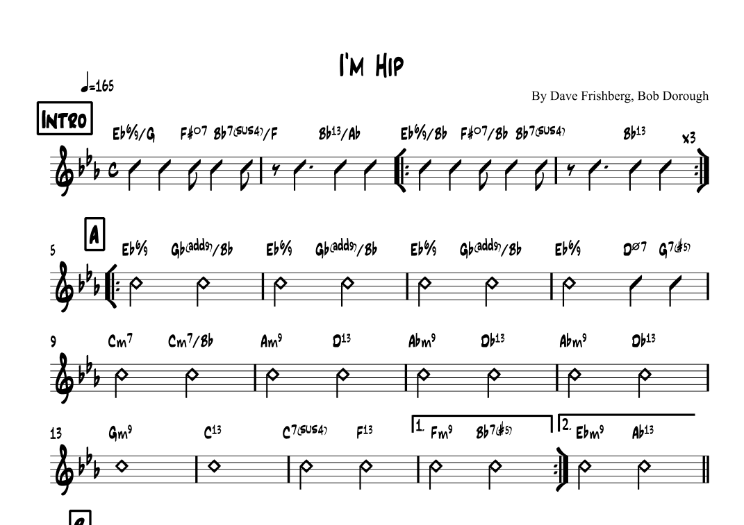 I'm Hip (arr. Lef Germenlis)