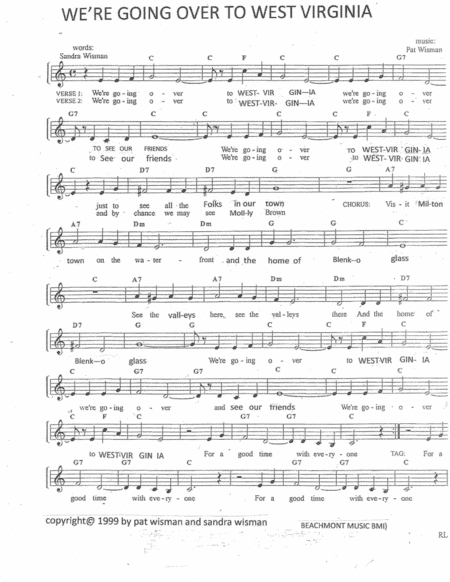 WERE GOING OVER TO WEST VIRGINIA