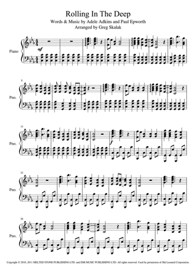 Rolling In The Deep (arr. Greg Skalak)