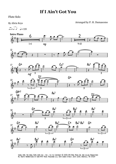 If I Ain't Got You (arr. P.H. Damasceno)