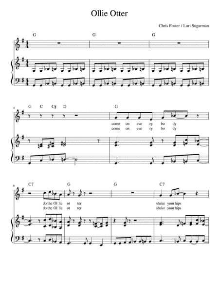 Ollie Otter - Piano/Vocal/Guitar