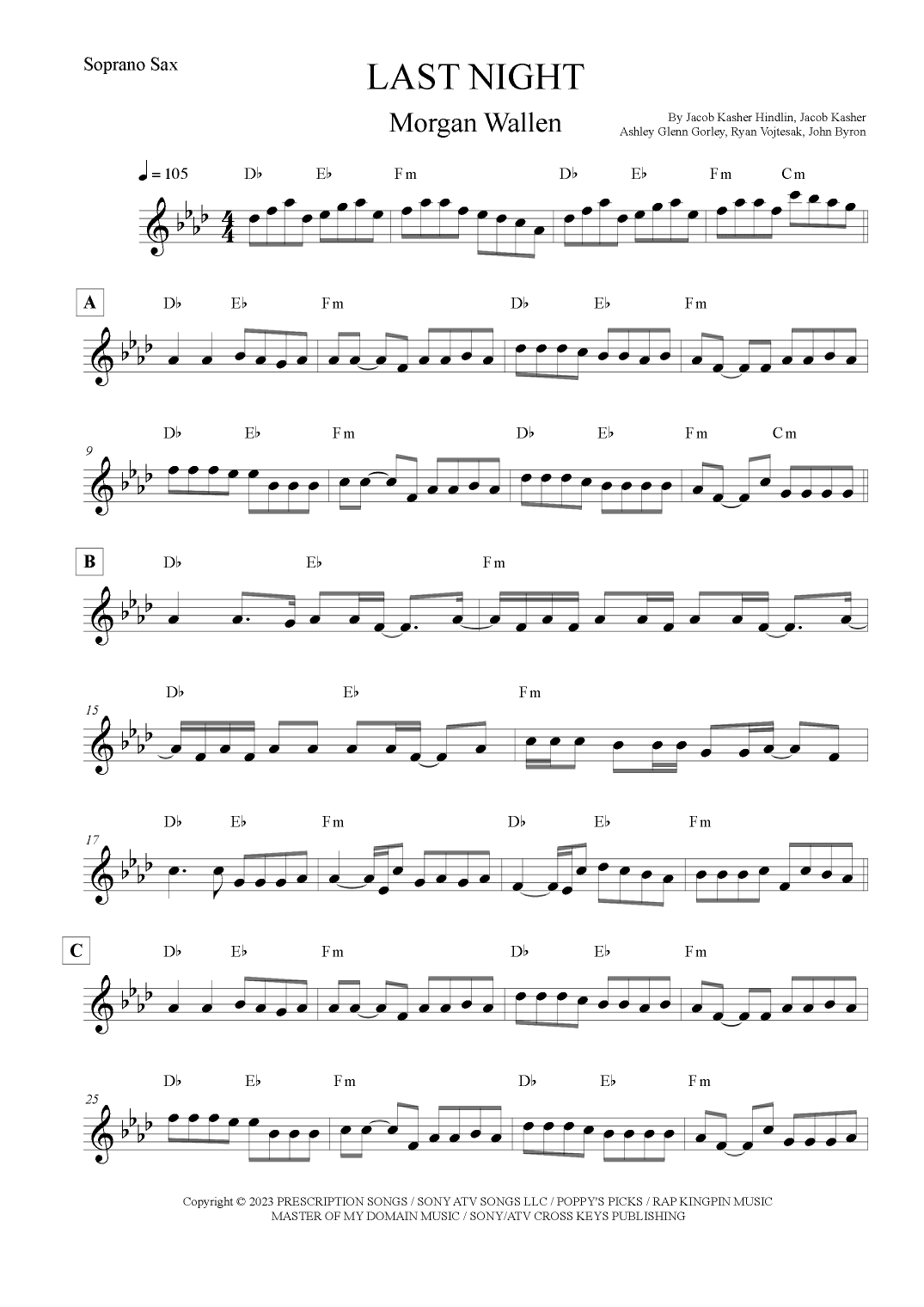 Last Night (arr. Leo Silva)