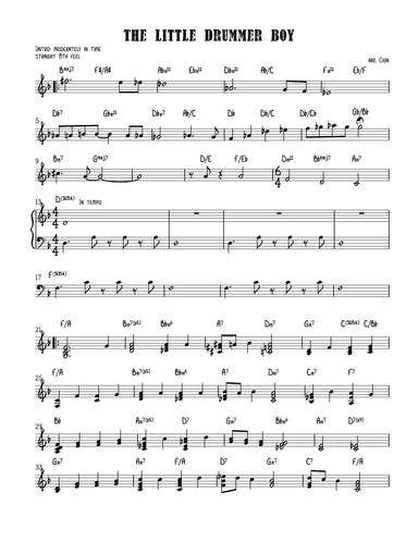 The Little Drummer Boy (arr. Safflower Music LLC)