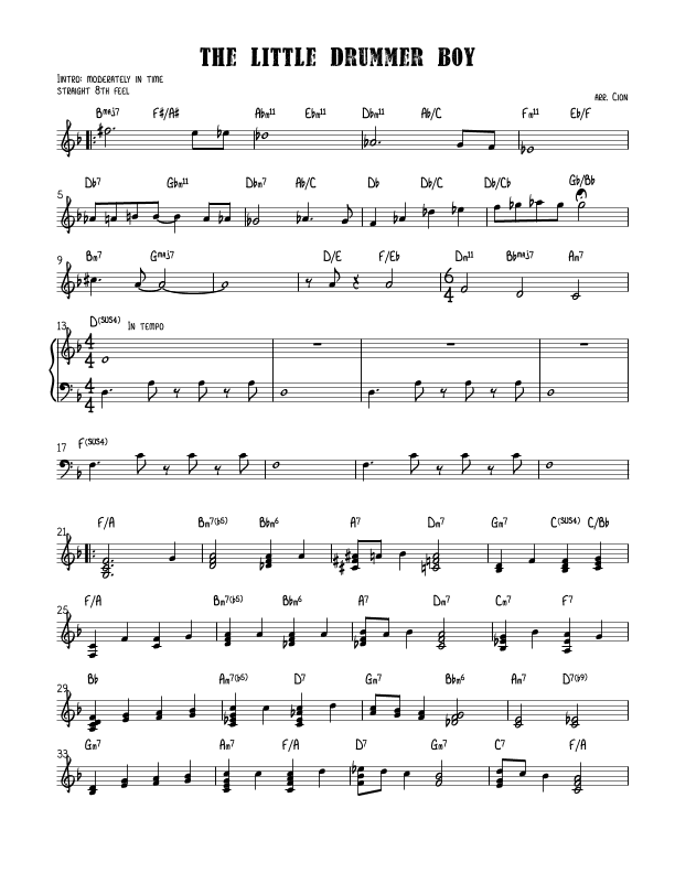 The Little Drummer Boy (arr. Safflower Music LLC)