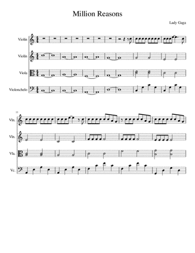 Million Reasons (arr. Natalia Cantu)