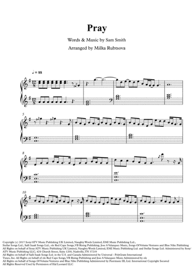 Pray (arr. Milka Rubtsova)