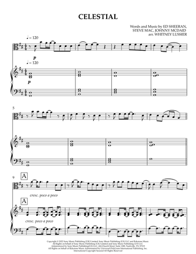 Celestial (arr. Whitney Lussier)