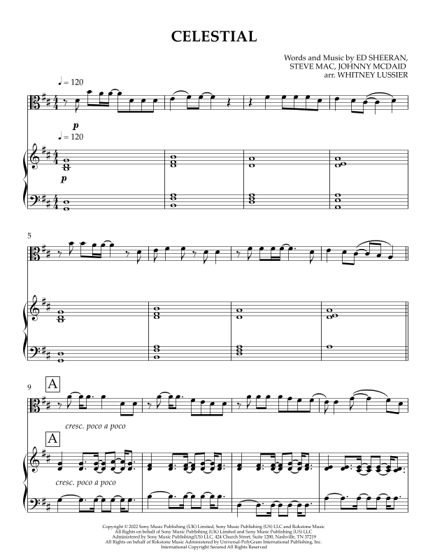 Celestial (arr. Whitney Lussier)