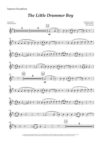 The Little Drummer Boy (arr. Samuel Sequeira)