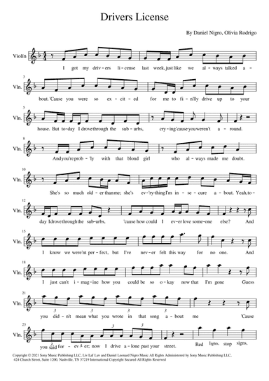 Drivers License (arr. Manuela Cabral)