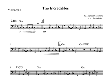 The Incredibles (main Theme) (arr. Fabio Britto)