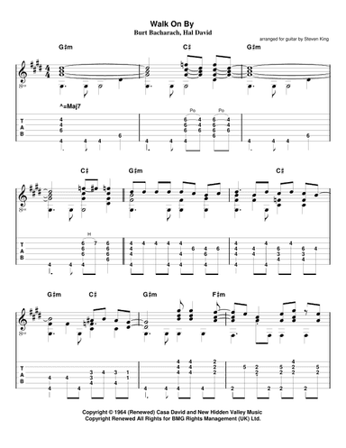 Walk On By (arr. Steven King)