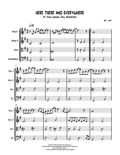 Here, There And Everywhere (arr. HART)