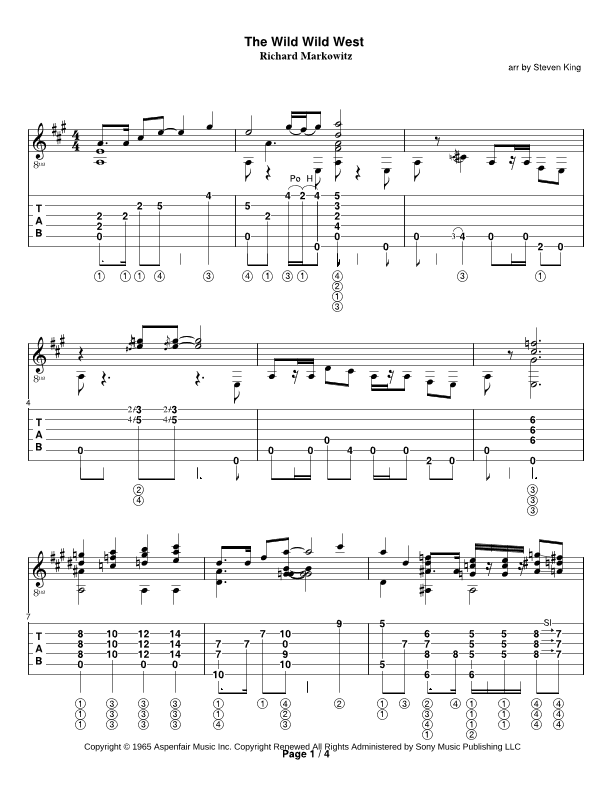 The Wild Wild West (arr. Steven Michael King)