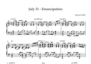 July 31 - Emancipation