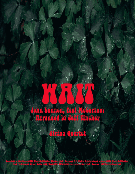 Wait (arr. Jeff Tincher)