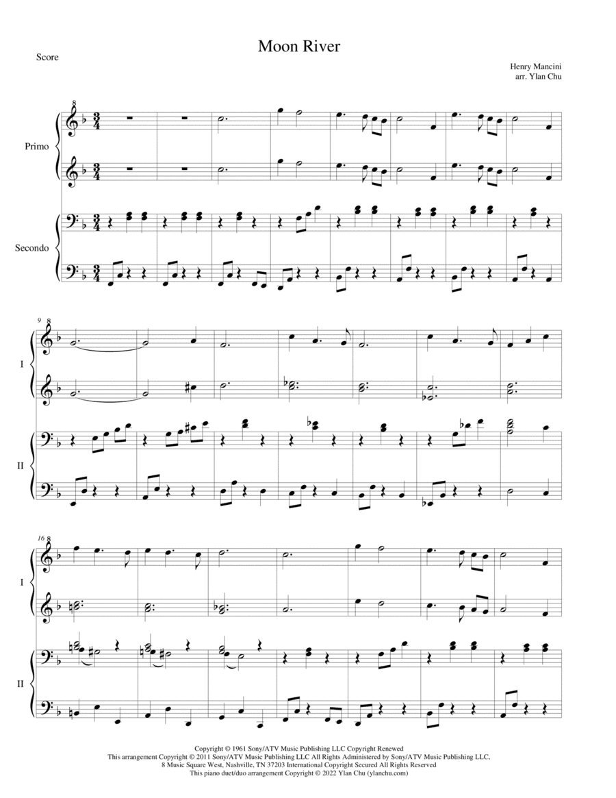 Moon River (arr. Ylan Chu)