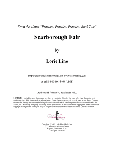 Scarborough Fair - EASY! (arr. Lorie Line)