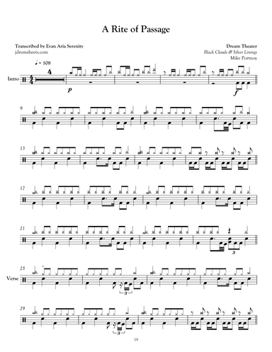 A Rite Of Passage (arr. Evan Aria Serenity)