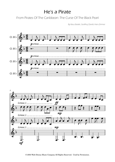 He's A Pirate (arr. Ygor Nunes)