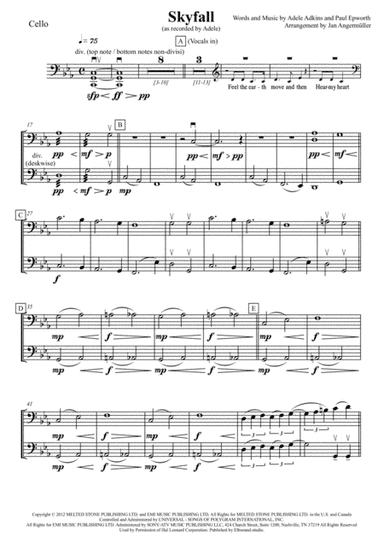 Skyfall (arr. Jan Angermüller)